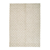 Natúr-fehér kültéri szőnyeg 200x300 cm – geometrikus mintázat, Chander kollekció, felülnézet