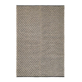 Fekete-natúr kültéri szőnyeg 200x300 cm – Dhawan kollekció, geometrikus mintás felülnézet