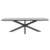 ISACCO antracitszürke kerti étkezőasztal 240 cm