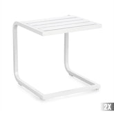 fehér alumínium kerti lerakóasztal modern kialakítással