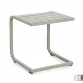 zsályazöld alumínium kerti lerakóasztal modern kialakítással