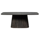 Kortárs stílusú, nagyméretű, sötétbarna színű, étkezőasztal