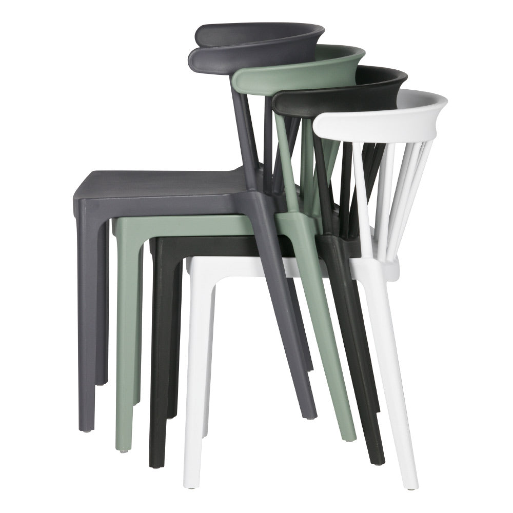 2 darab kortárs, modern stílusú, jádezöld színű, műanyag kerti szék 2 darab kortárs, modern stílusú, jádezöld színű, műanyag kerti szék