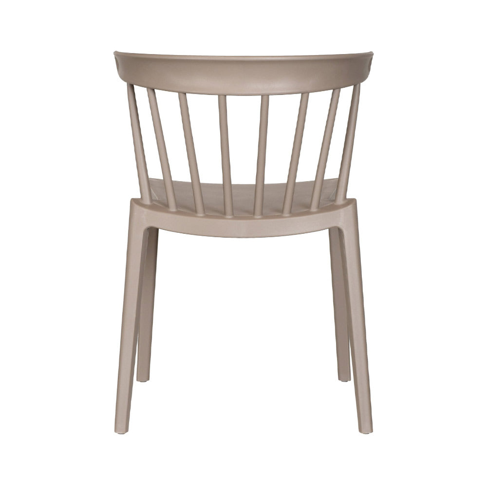 2 darab kortárs, modern stílusú, bézs színű, műanyag kerti szék 2 darab kortárs, modern stílusú, bézs színű, műanyag kerti szék