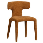 Kortárs stílusú, fahéjszínű szövettel kárpitozott, 78 cm magas étkezőszék