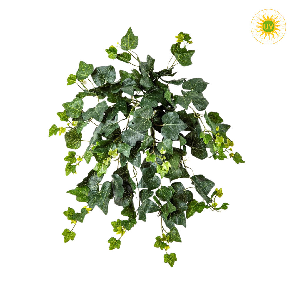 48 cm hosszú, UV-álló, élethű borostyán csüngő műnövény a Hedera kollekcióból.