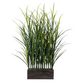 120 cm magas és 30 cm hosszú, élethű, díszfű térelválasztó faládában