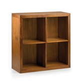 Loft stílusú, mindifából készült, kézműves moduláris könyvespolc elem