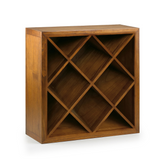 Loft stílusú, mindifából készült moduláris polcrendszer borszekrény eleme.