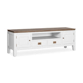 Modern-vidéki stílusú, mindifából készült, kézműves TV-szekrény