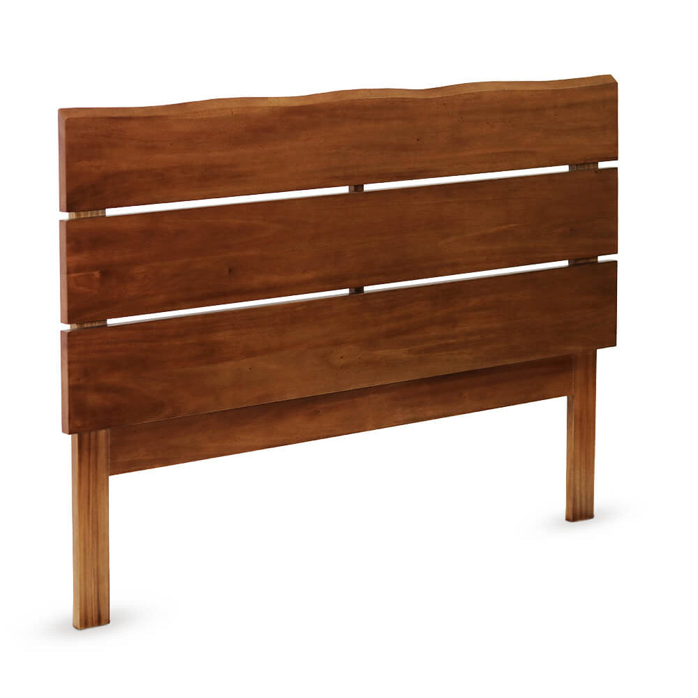 Ágyvég Oporto 162×5,5×110 cm – perspektivikus nézet, mahagóni fa, három lamellás kialakítás