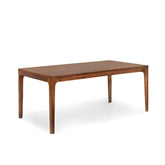 Oporto bővíthető étkezőasztal 180–240×95×77 cm – háromnegyedes nézet, tömör mahagóni fa