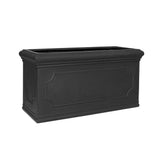 Heritage matt fekete fiberstone ültetőláda 80 × 30 × 40 cm