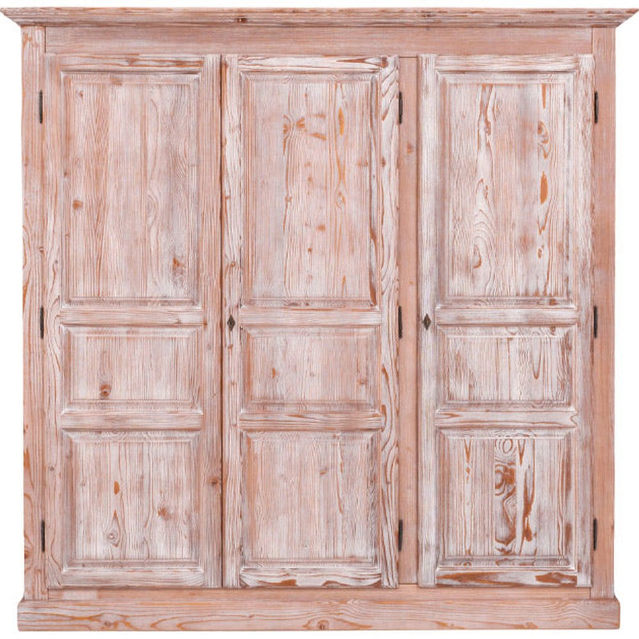 MAISON nagy méretű fenyőfa gardróbszekrény 210 cm