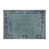 Suyay türkiz szőnyeg 230x160 cm – teljes felülnézet, virágmotívumos mintázat