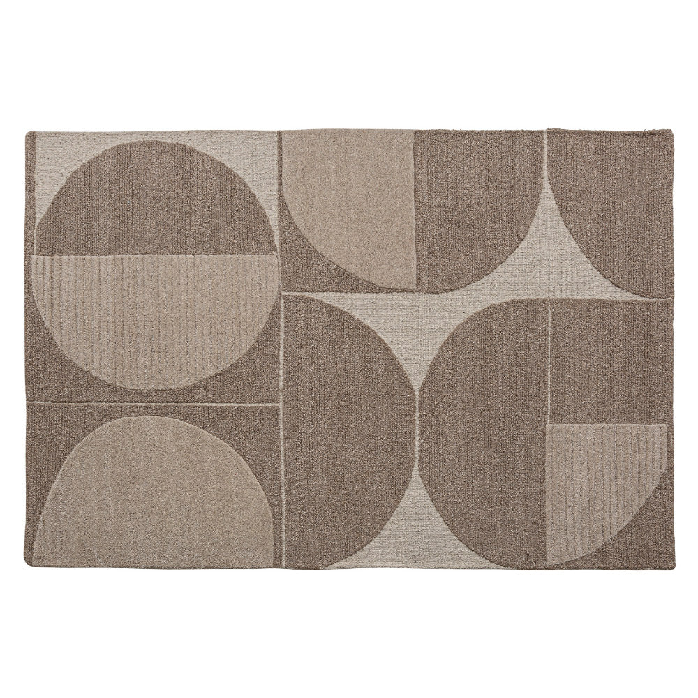 Nohara bézs szőnyeg 300 × 200 cm – körmintás grafikus design, teljes felülnézet