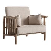 Grebin fotel frontális nézet – kényelmes ülőfelület és oldalpárnák