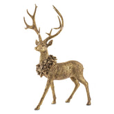 Antikolt arany szarvas figura 72 cm – Antique kollekció, teljes alakos fotó