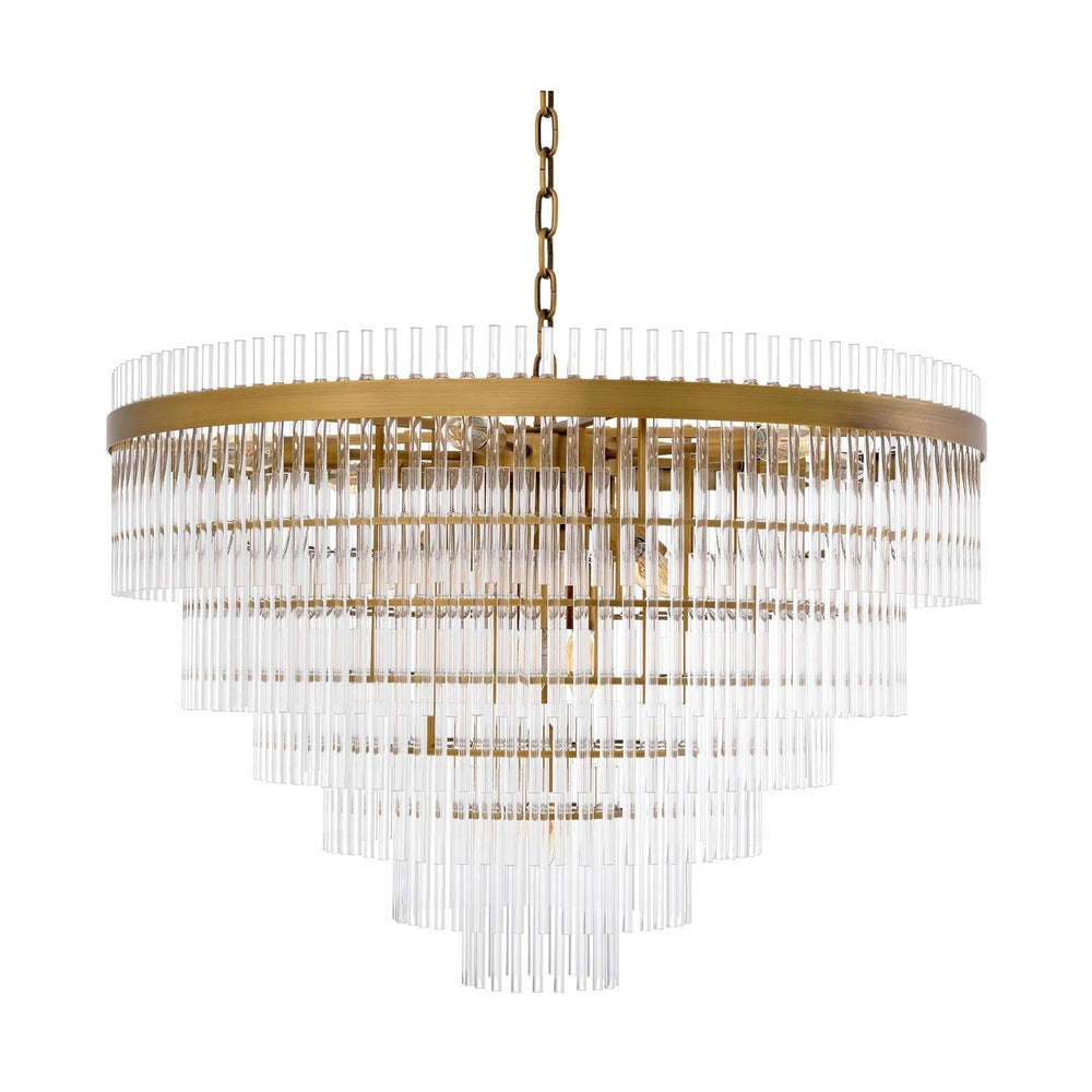 Art deco üveg csillár.