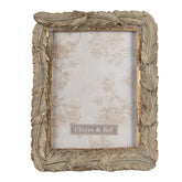 Tolldíszítésű, antik aranyszínű asztali fényképtartó képkeret.