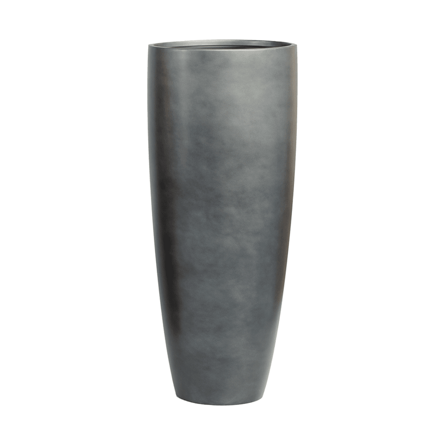 Matt Grey színű, kézzel festett BAQ Gradient kompozit kaspó – 40×40×95 cm-es méretben, karcsú, modern kialakítással.