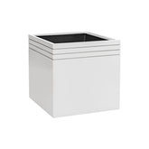 BAQ Line-Up Cube Matt White kaspó üresen, stúdióháttérben, 48 × 48 cm méretben