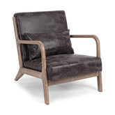 ANCILLA barna kaucsukfa-műbőr fotel