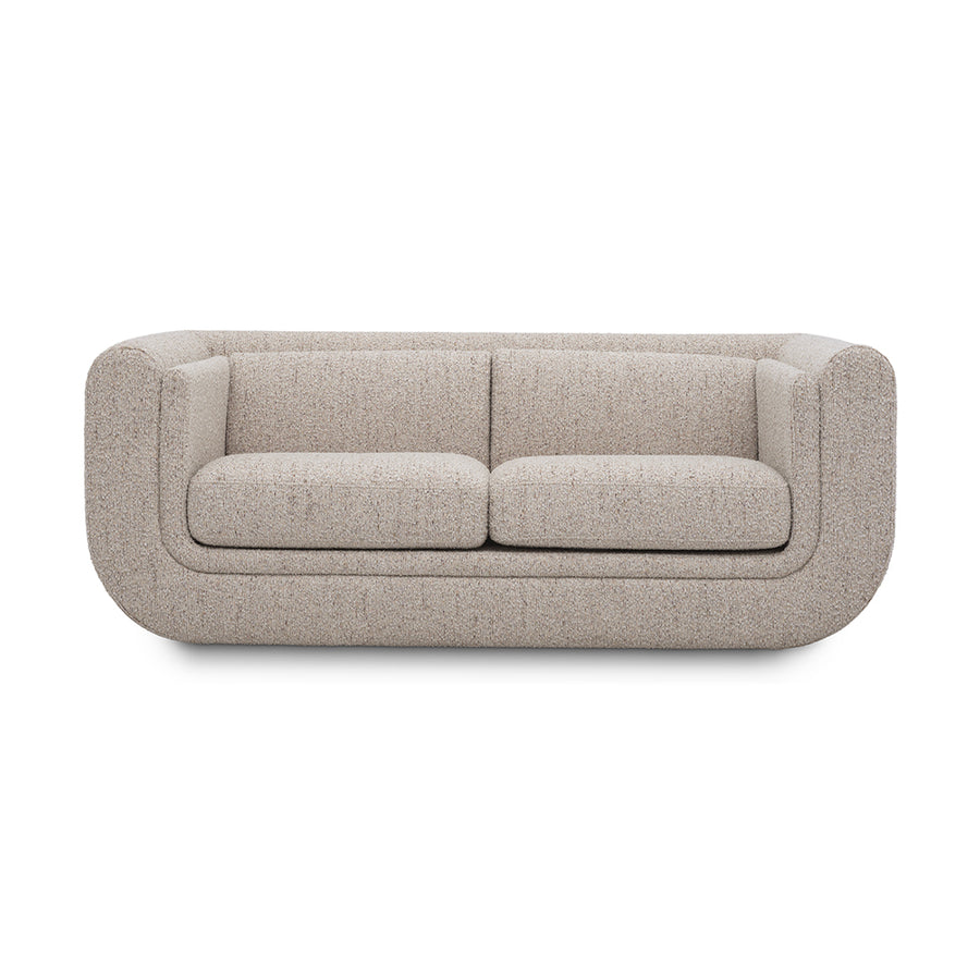 BARROW S bézs design kanapé 182 cm elölnézet Art Deco stílusban