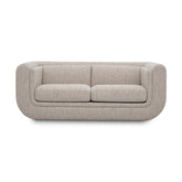 BARROW S bézs design kanapé 182 cm elölnézet Art Deco stílusban