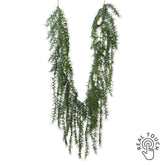 Zöld színű, mű cédrusfenyő girland.