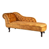 Mustársárga színű, modern bársonyszövettel kárpitozott szófa.