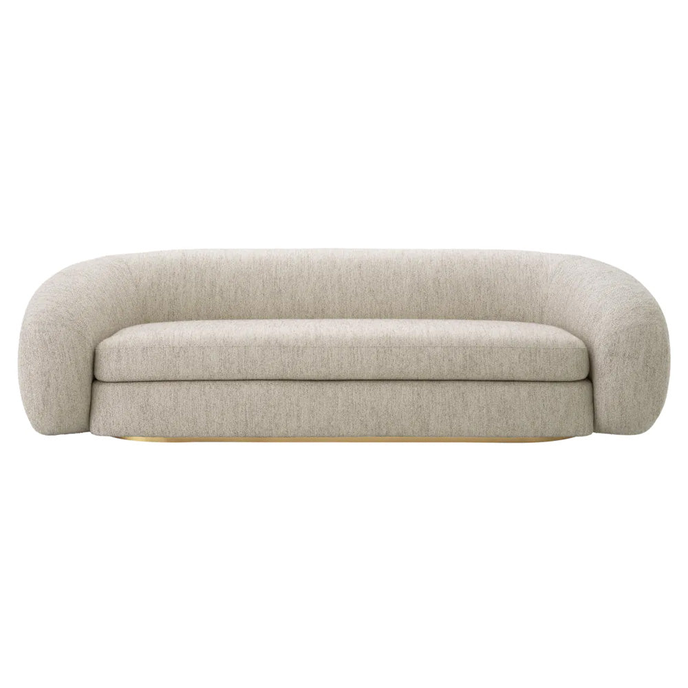 COSENZA halványszürke design kanapé 230 cm