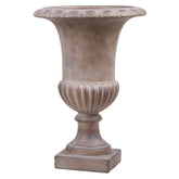 England óriás kaspó antik homokszínben, 70 cm magas, klasszikus formával