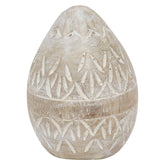 Mangófából faragott, húsvéti dekor tojás.