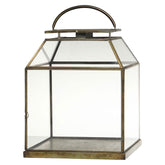 Rézszínű fém lámpás,