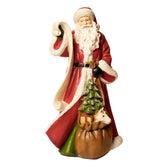 HERITAGE nagy piros Mikulás figura 43 cm fehér háttéren