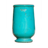 Türkizkék színű, tradicionális, kerámiaamfora.