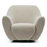Jill Swivel natúr len forgó fotel elölnézet modern design