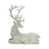 Fehér színű karácsonyi szarvas figura.