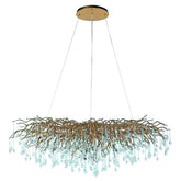 Aranyszínű design faág csillár.