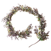 Lilászöld színű mű eukaliptusz girland.