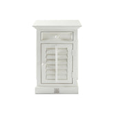 NEW ORLEANS fehér akácfa éjjeliszekrény jobb 75 cm letisztult front nézetben