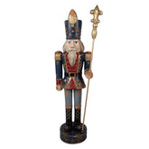NUTCRACKER nagy rusztikus kék diótörő figura 136 cm Clayre & Eef