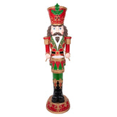 NUTCRACKER óriás LED-es dobos diótörő figura 153 cm piros zöld arany színben