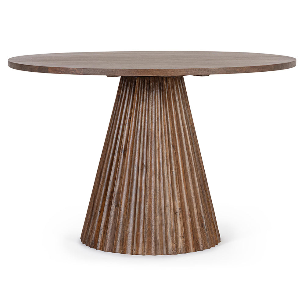 ORISSA barna mangófa étkezőasztal Ø 120 cm