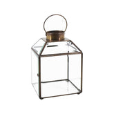 Vintage stílusú, bronzból készült, kézműves lámpás.