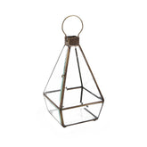 Vintage stílusú, bronzból készült, kézműves lámpás.