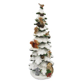 SPIRIT OF THE FOREST havas fenyőfa erdei állatokkal 30 cm