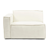 fehér moduláris kanapé záróelem bal oldal 115 cm Jagger kollekció