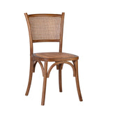 Tölgyfából és rattanból készült étkezőszék.